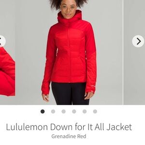 lululemon Women's Red Down Jacket